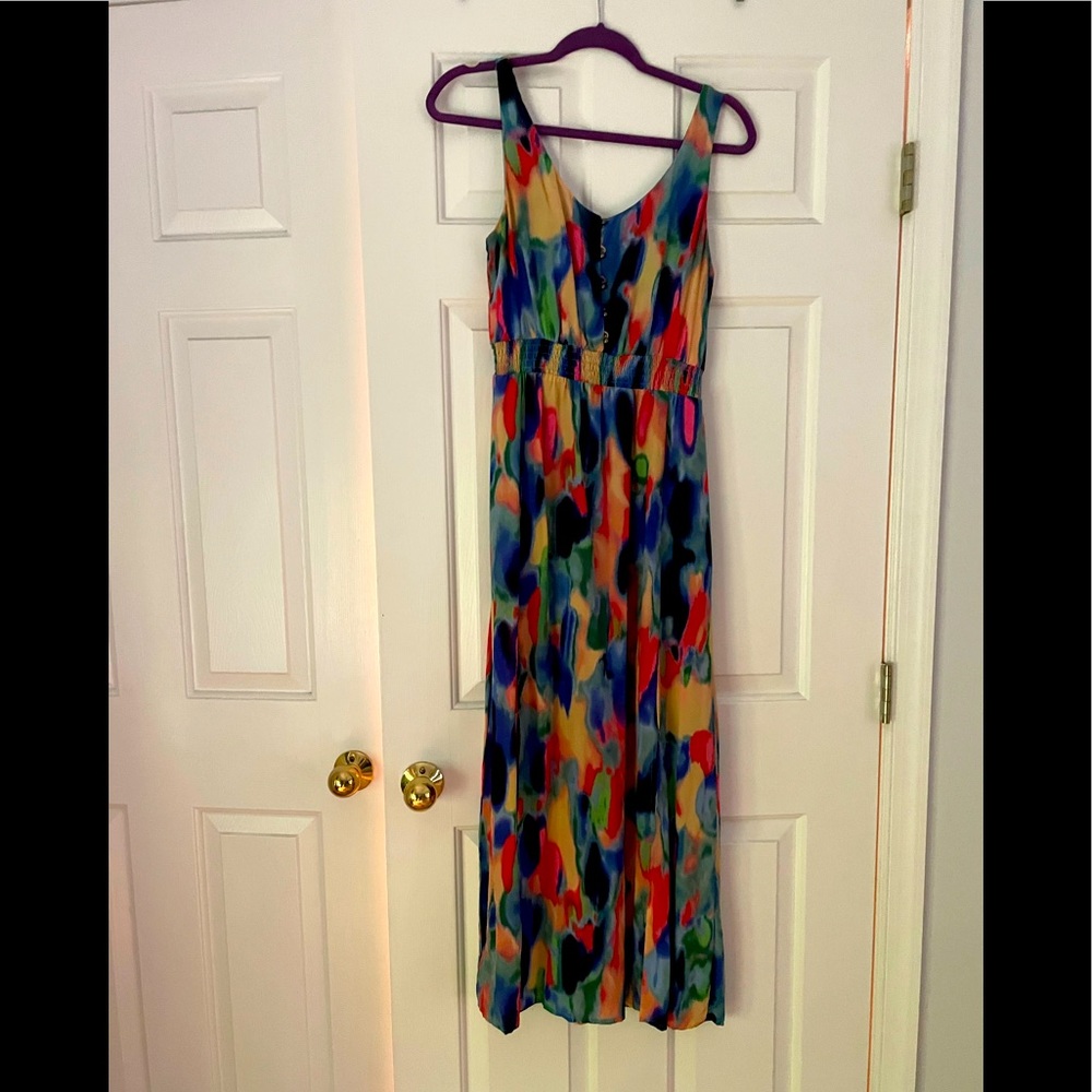 Beautiful Maeve Anthro multi-color summer dress